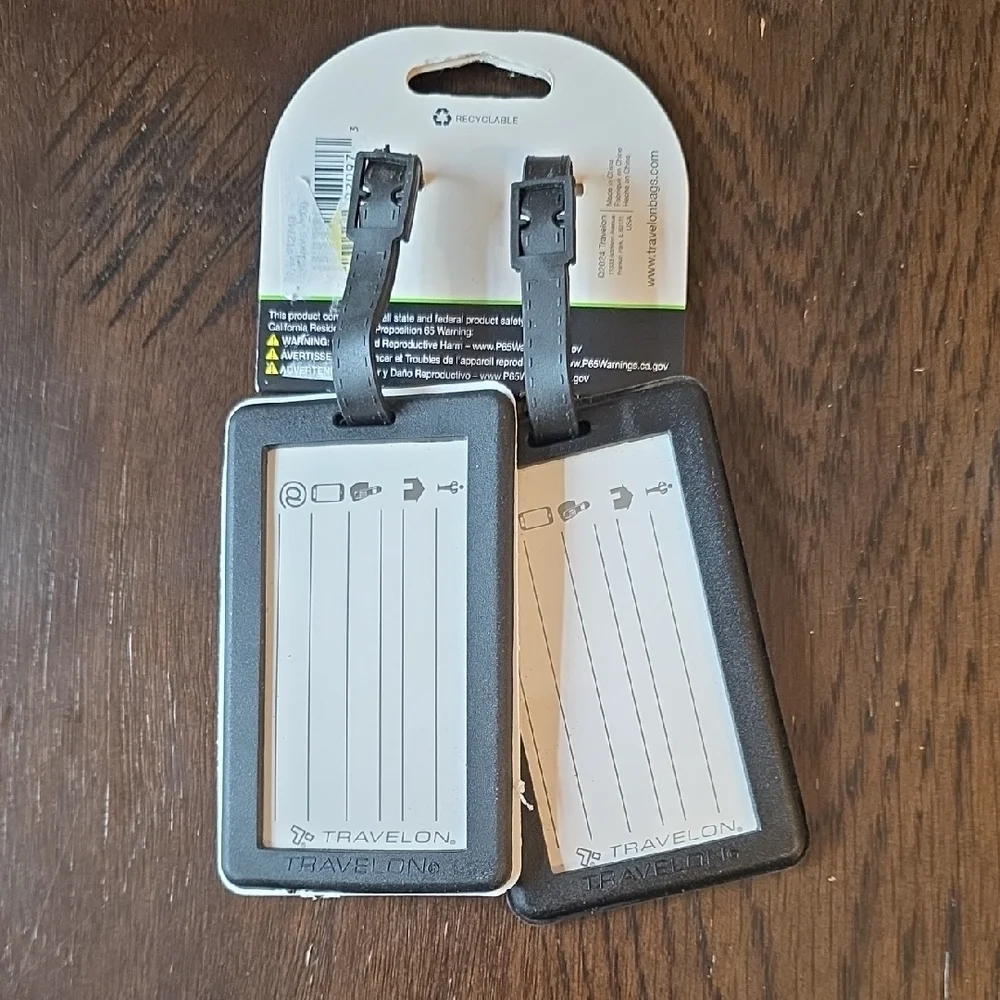 Travelon Rainbow Stripe and Destination Tag Set